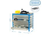 Banco de trabajo Simonwork BT5 6 cajones An 120 cm azul/madera