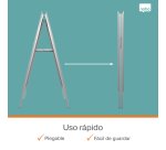 Porta carteles para suelo A-frame A1 Nobo Essence con esquinas en inglete