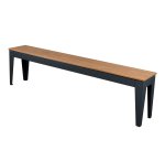 Banc bois et métal