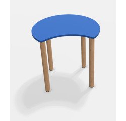 Tafel Fabiano Kids met houten onderstel - Maat T1 - Kleuterklas