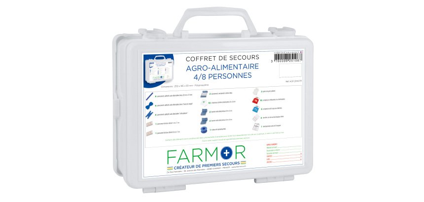 Coffret de secours Agro-Alimentaire 4/8 personnes