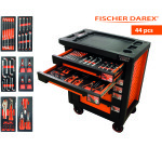 Servante équipée de 44 outils avec 6 modules