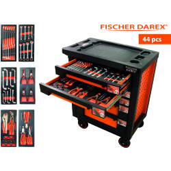 Servante équipée de 44 outils avec 6 modules