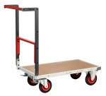 Chariot pliable plateau médium 400 kg 850 x 500 mm roue caoutchouc