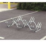 Râtelier 3 vélos sur 2 niveaux - Côte à côte