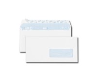 Enveloppe blanche 110 x 220 mm GPV 80 g avec fenêtre 35 x 100 mm - Boîte de 500