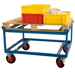 Rouleur de palettes surélevé 500 kg 1200 x 1000 mm