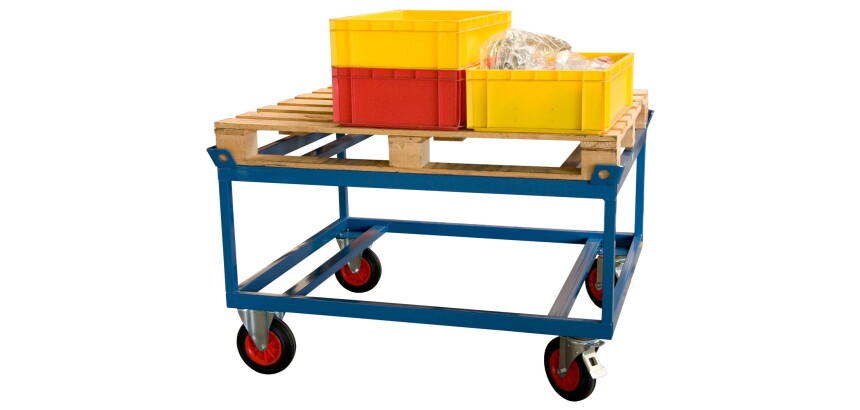 Rouleur de palettes surélevé 500 kg 1200 x 1000 mm