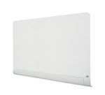 Pizarra magnética de cristal Nobo Impression Pro de 1260x710mm con bandeja para rotuladores oculta
