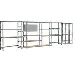 Rayonnage MODULO - Module 6 étagères - 24 plateaux