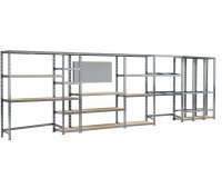 Rayonnage MODULO - Module 6 étagères - 24 plateaux