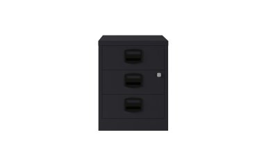 Cajonera móvil monoblock-montada PFAM3S Bisley 3 cajones plano