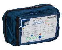 Trousse de secours Viticulteur 2/4 personnes en tissu bleu