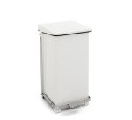 Conteneur à pédale robuste pour usage industriel et /ou professionnel, blanc