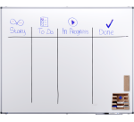 Tableau blanc laqué PREMIUM 120x150cm - Legamaster