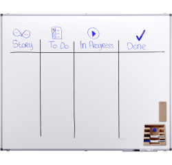 Tableau blanc laqué PREMIUM 120x150cm - Legamaster