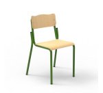Fabiano school chair in beech H 38 cm Size T4 - primary (P1/P2)