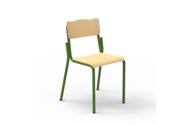 Schoolstoel in beuk H 38 cm