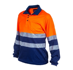 CALIPSO - POLO MANGA LARGA BICOLOR