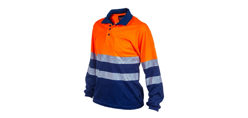 CALIPSO - POLO MANGA LARGA BICOLOR