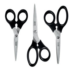 Set de tijeras Leitz de acero inoxidable 165/185/200 mm