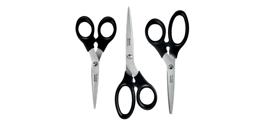 Set de tijeras Leitz de acero inoxidable 165/185/200 mm