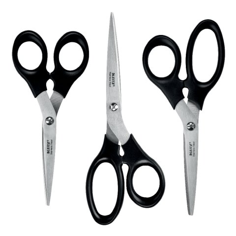 Set de tijeras Leitz de acero inoxidable 165/185/200 mm