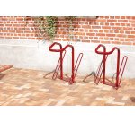 Range 2 vélos pour antivol U : roue avant et cadre