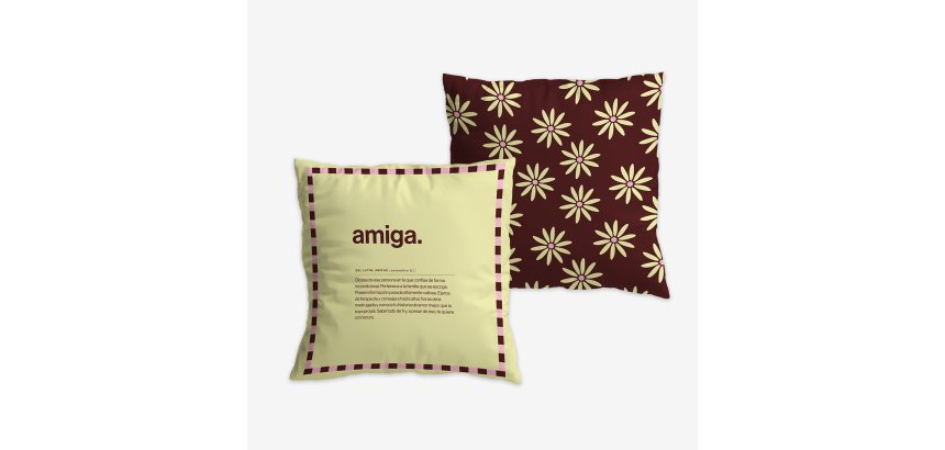 Funda de Cojín "Amiga" Fam