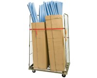 Roll acier zingué 2 ridelles avec sangle 400 kg 1140 x 760 mm