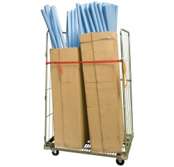 Roll acier zingué 2 ridelles avec sangle 400 kg 1140 x 760 mm