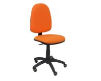 Silla Ayna bali  ruedas de parquet - Naranja