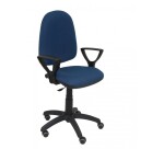 Silla de oficina Ayna brazos fijos ruedas parquet tapizado
