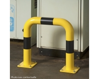 Barrières de protection droite ou en angle Tube Ø 60 x 2 mm d'épaisseur  HT 60  x L60 cm - Long. hors tout 69 cm