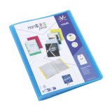 Protège-documents Propyglass Viquel personnalisable  A4 20 pochettes - 40 Vues - bleu