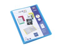 Protège-documents Propyglass Viquel personnalisable  A4 20 pochettes - 40 Vues - bleu
