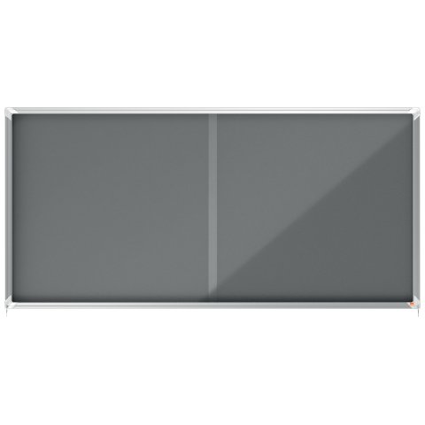 Vitrina NOBO Premium Plus de puerta corredera con fondo de fieltro 27xA4 hojas
