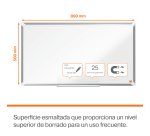 Pizarra magnética esmaltada Nobo Premium Plus 890x500mm