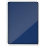 Vitrina NOBO Premium Plus con fondo de fieltro 9xA4, gris