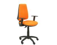 Chaise de bureau ELCHE - accoudoirs réglables - Orange