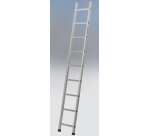 Echelle simple 9 échelons 3M60 hauteur de travail