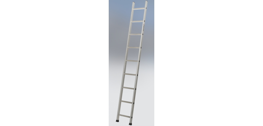 Echelle simple 9 échelons 3M60 hauteur de travail