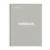 Cahier à spirale 'Notebook EMOTIONS', A4, gris
