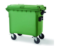 Contenedor residuos basura 600L Dahi. Apto para recogida automática con camión de basura
