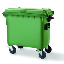 Contenedor residuos basura 600L Dahi. Apto para recogida automática con camión de basura