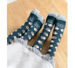 Calcetines "Me pones los pelillos de punta" Azul talla 42-46
