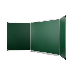 Tableau triptyque scolaire émaillé vert