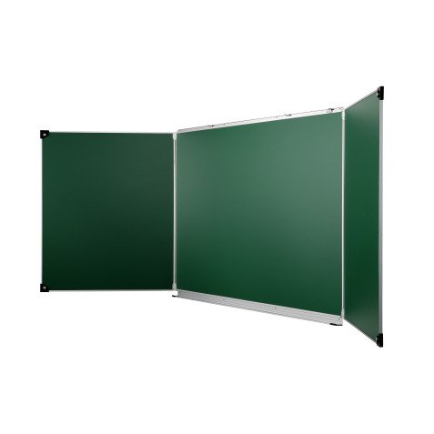 Tableau triptyque scolaire émaillé vert