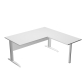Mesa oficina Presto patas metal L An 160 cm ala lateral