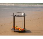 Table extérieure d'appoint VINCOU - café intense